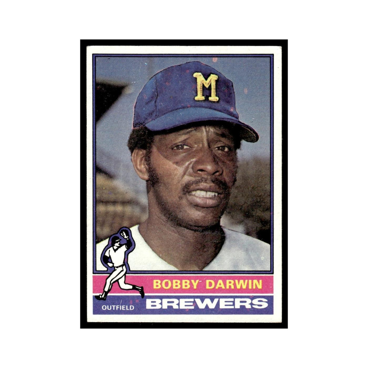 Bobby Darwin 1976 Topps #63 Milwaukee Brewers Baseball Card EX