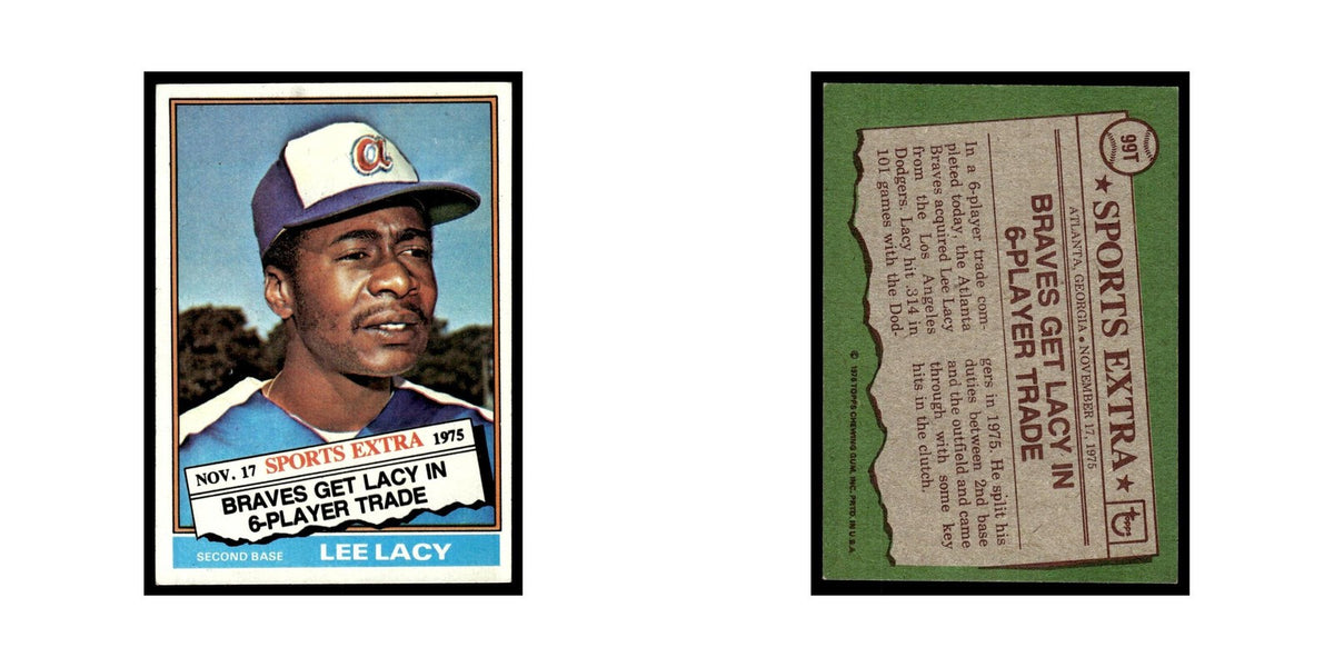 Lee Lacy 1976 Topps Traded #99T Atlanta Braves Baseball Card EX
