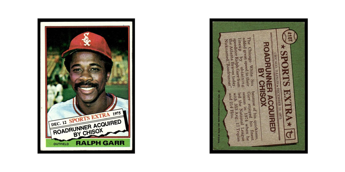 Ralph Garr 1976 Topps Traded #410T Chicago White Sox Baseball Card EX