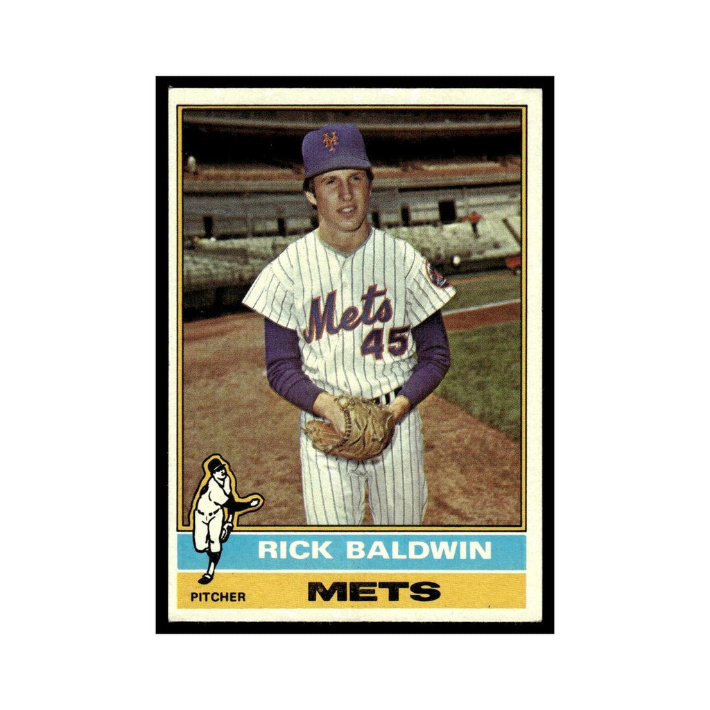 Rick Baldwin Rookie 1976 Topps #372 New York Mets Baseball Card EX