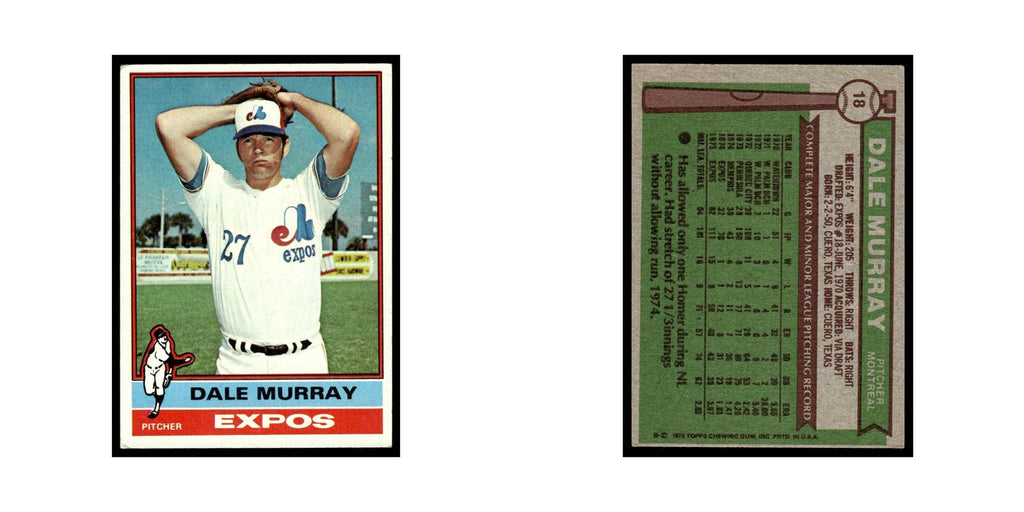 Dale Murray 1976 Topps #18 Montreal Expos Baseball Card EX