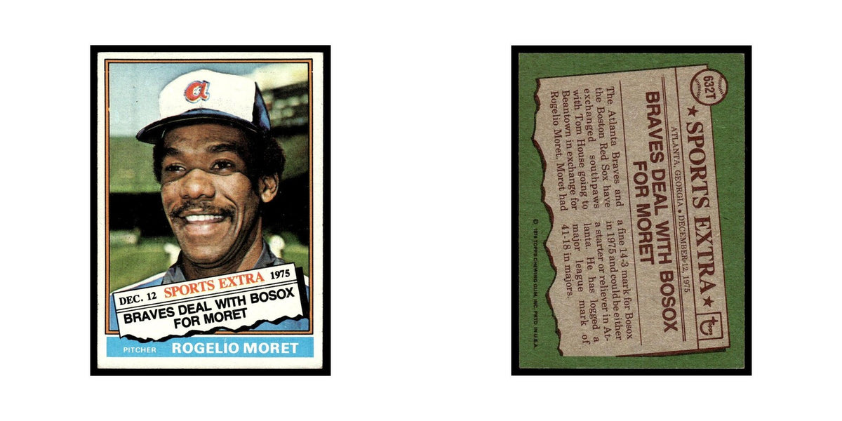 Rogelio Moret 1976 Topps Traded #632T Atlanta Braves Baseball Card EX