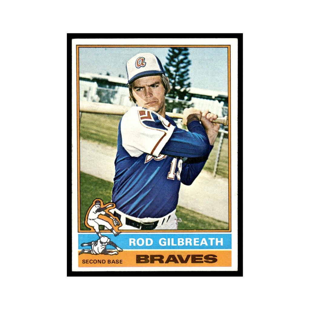 Rod Gilbreath 1976 Topps #306 Atlanta Braves Baseball Card EX