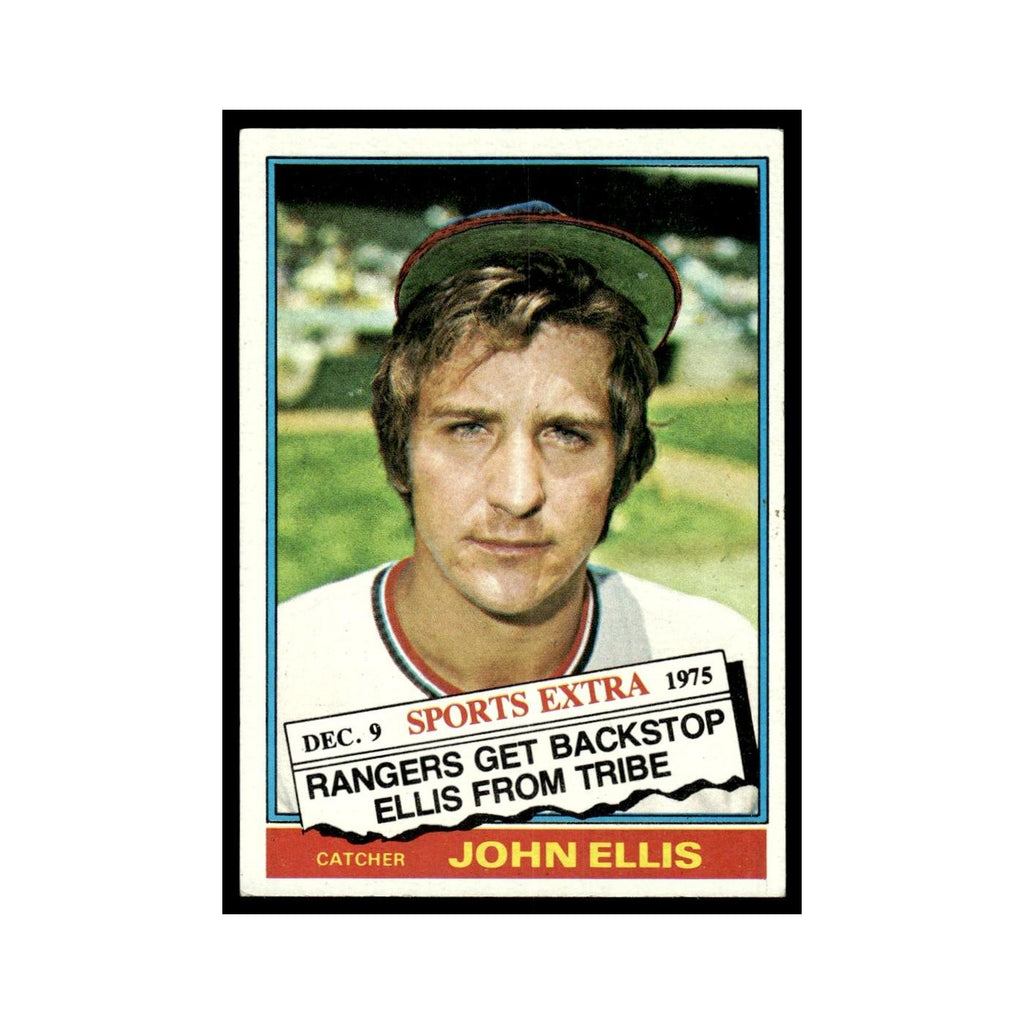 John Ellis 1976 Topps Traded #383T Texas Rangers Baseball Card EX