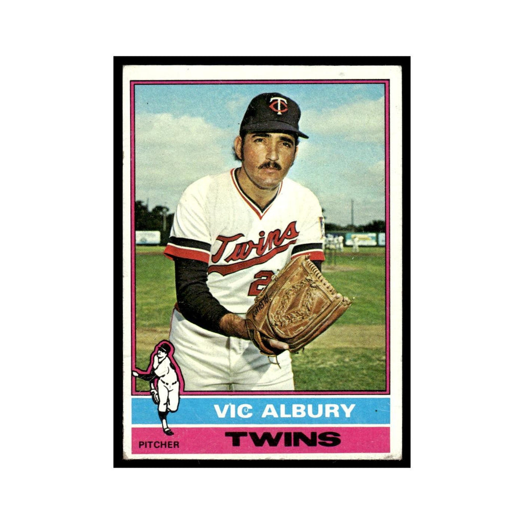Vic Albury 1976 Topps #336 Minnesota Twins Baseball Card EX