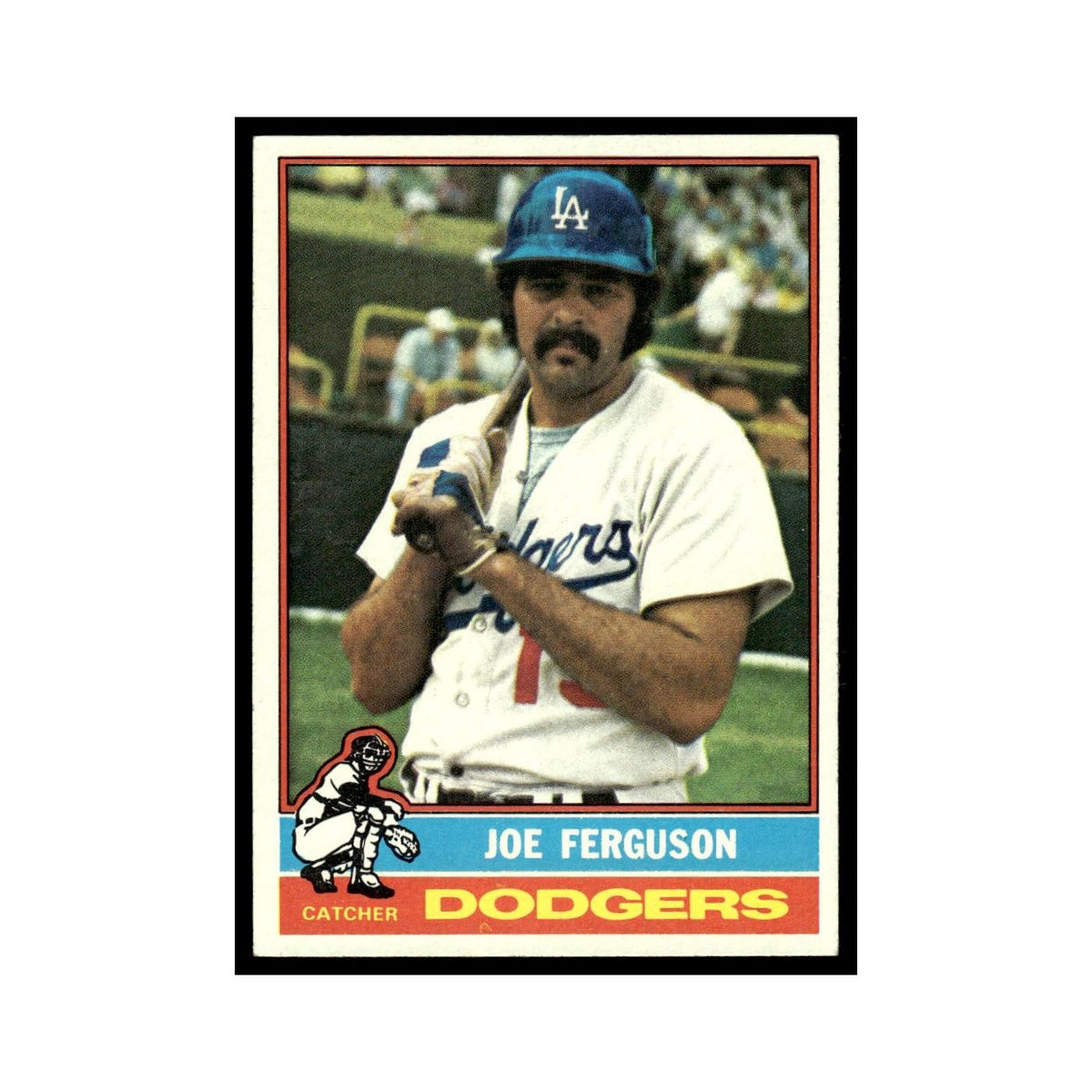 Joe Ferguson 1976 Topps #329 Los Angeles Dodgers Baseball Card EX