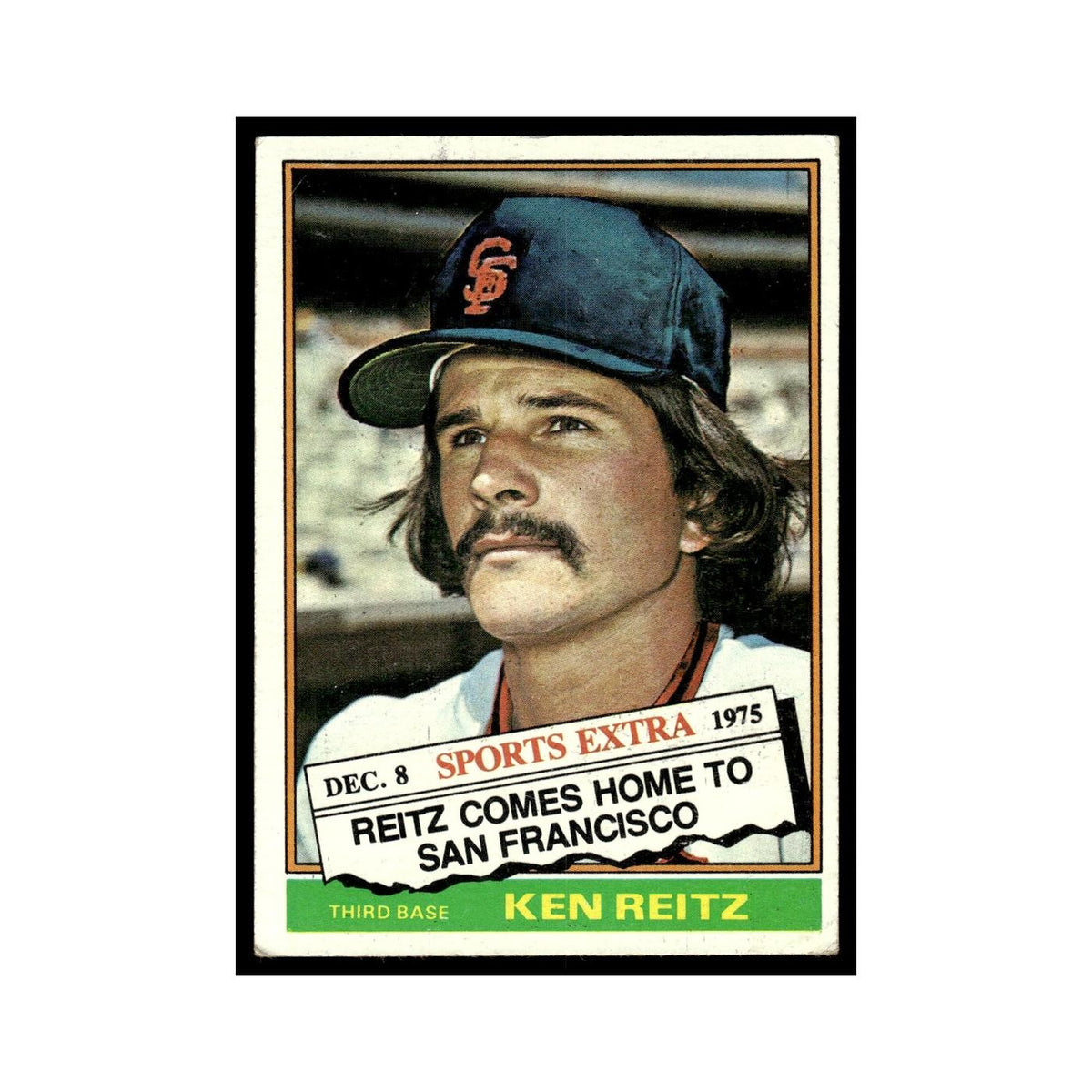 Ken Reitz 1976 Topps Traded #158T San Francisco Giants Baseball Card EX