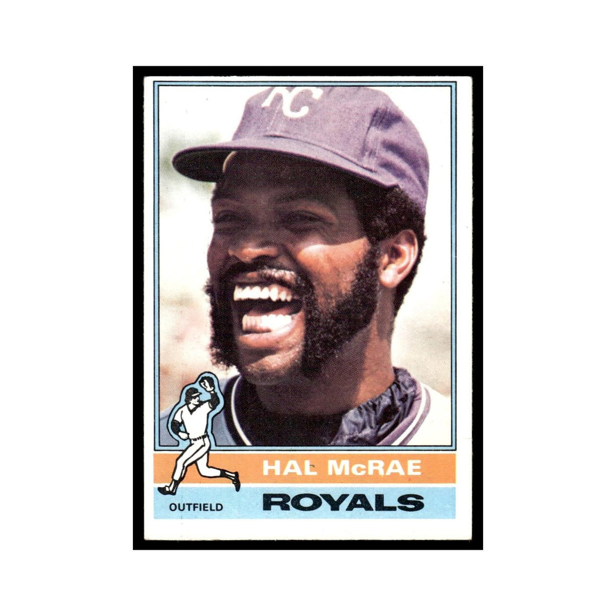 Hal McRae 1976 Topps #72 Kansas City Royals Baseball Card EX