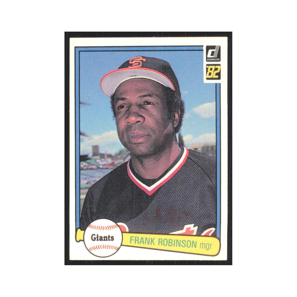 1982 Donruss Frank Robinson Giants #424