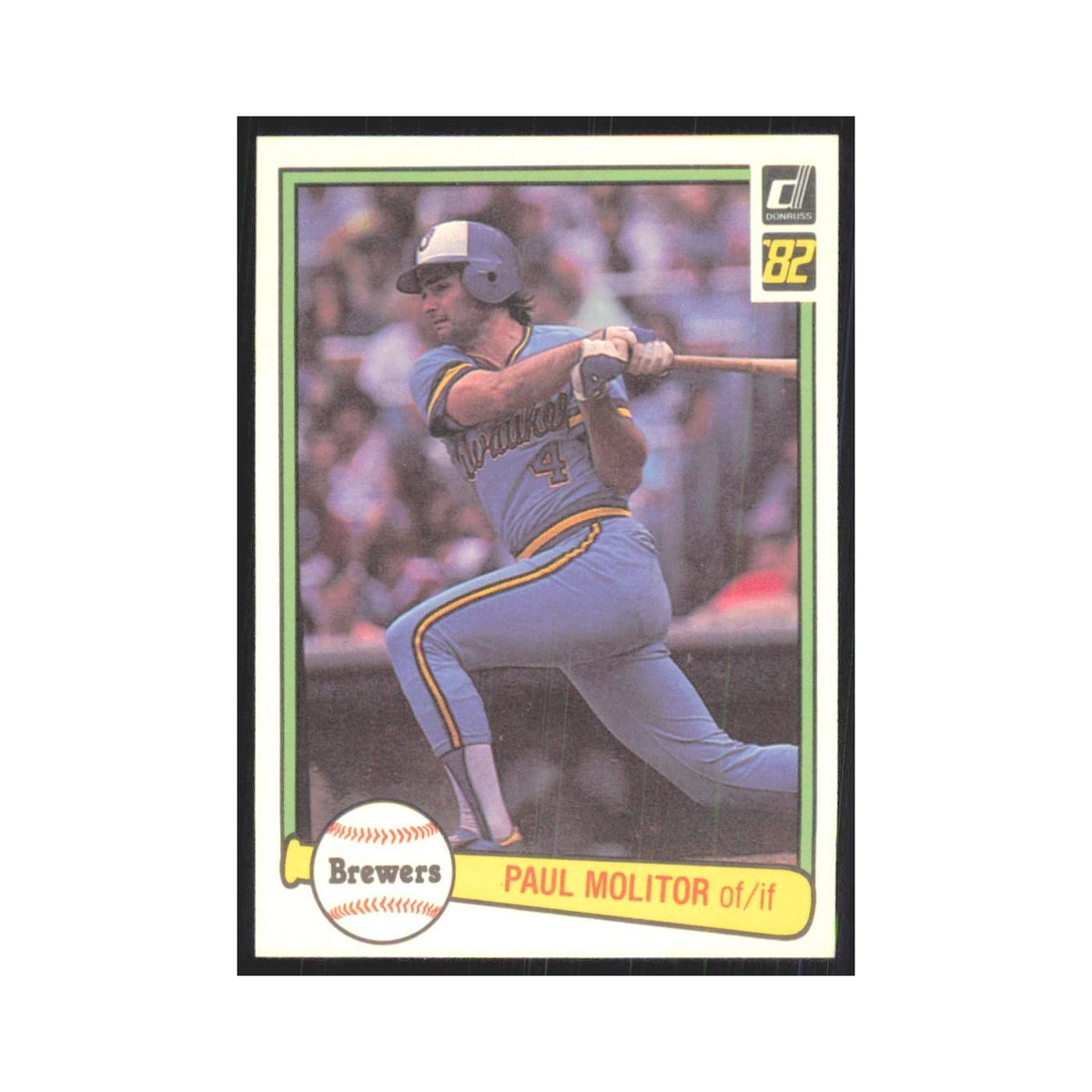 1982 Donruss Paul Molitor Brewers #78