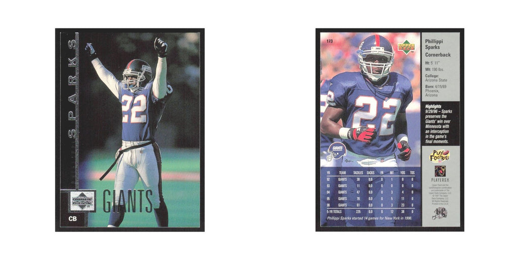 1997 Upper Deck Phillippi Sparks Giants #173