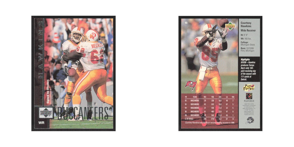 1997 Upper Deck Courtney Hawkins Buccaneers #93