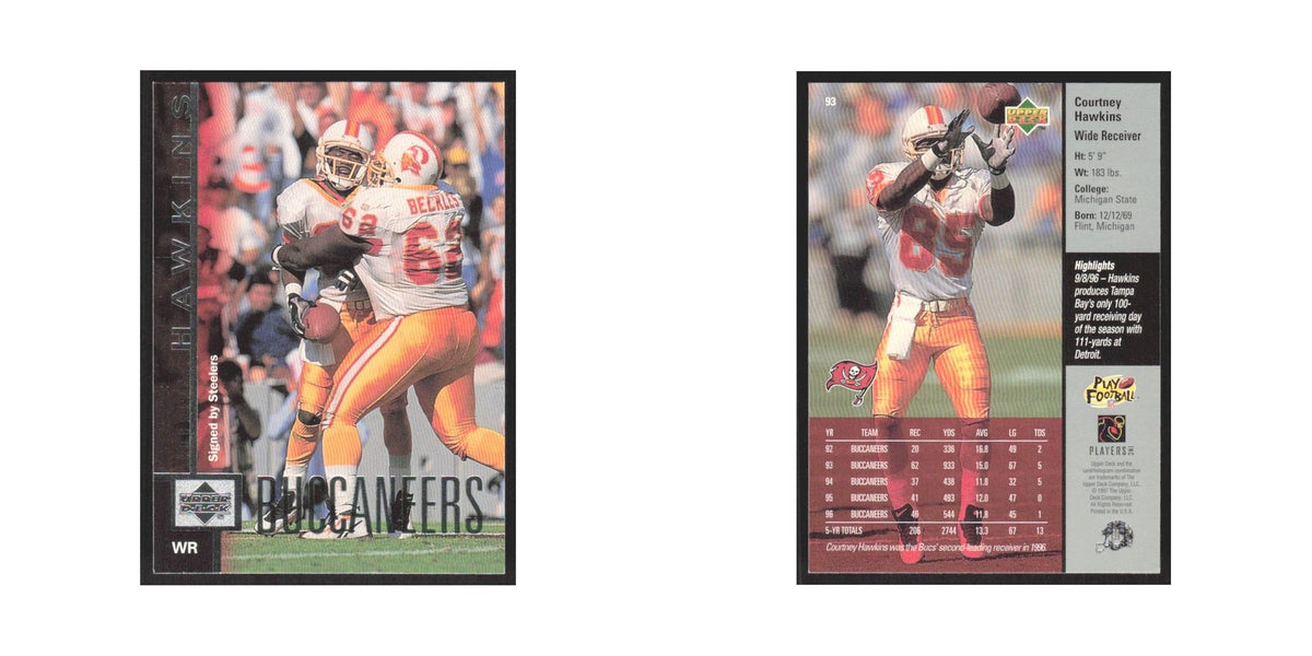 1997 Upper Deck Courtney Hawkins Buccaneers #93