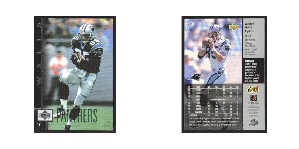1997 Upper Deck Wesley Walls Panthers #218