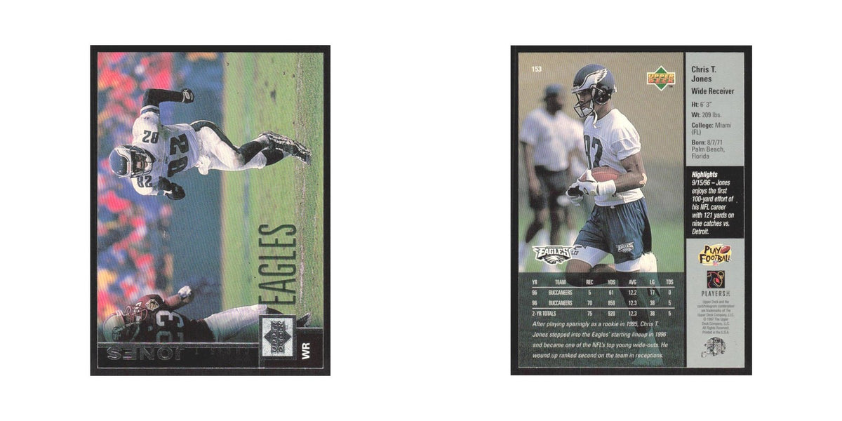 1997 Upper Deck Chris T. Jones Eagles #153