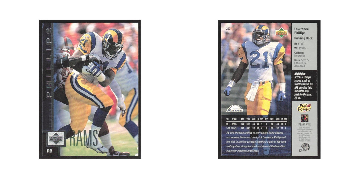 1997 Upper Deck Lawrence Phillips St. Louis Rams #247
