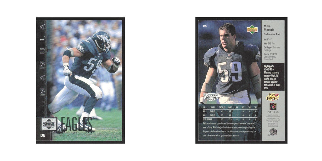 1997 Upper Deck Mike Mamula Eagles #155