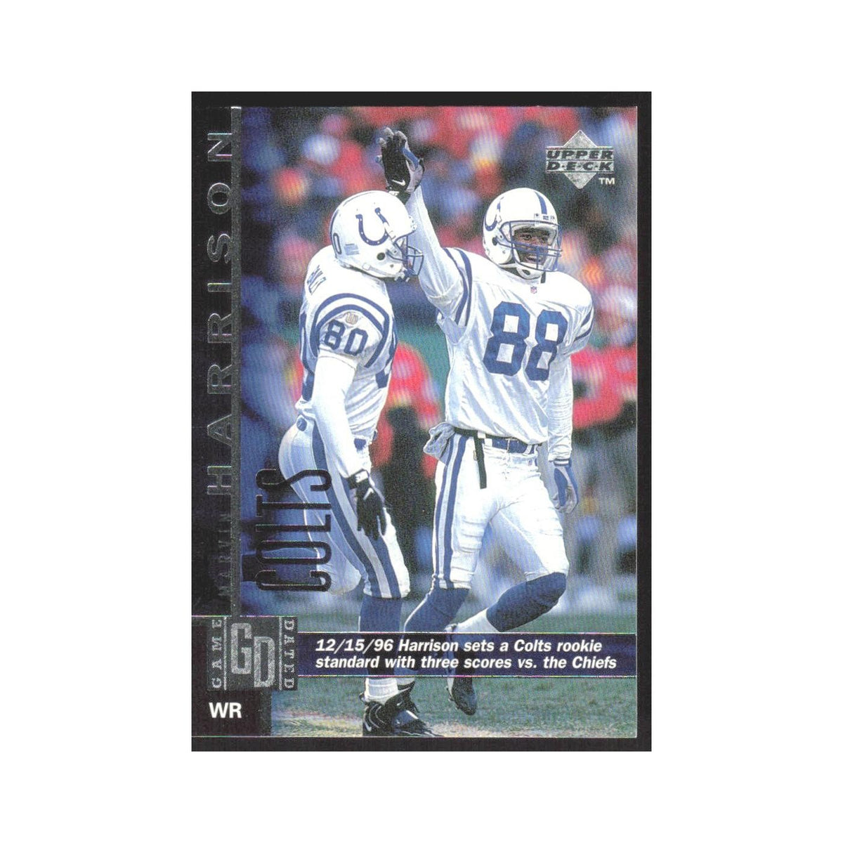 1997 Upper Deck Marvin Harrison Colts #126