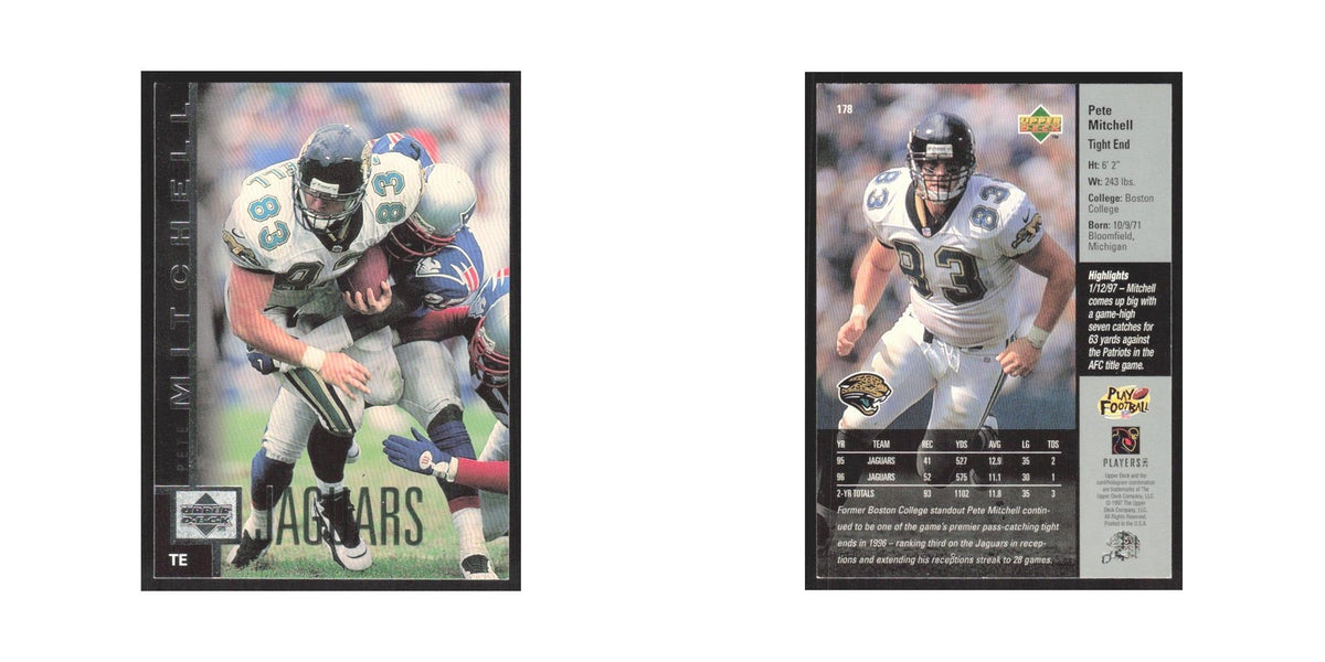 1997 Upper Deck Pete Mitchell Jaguars #178
