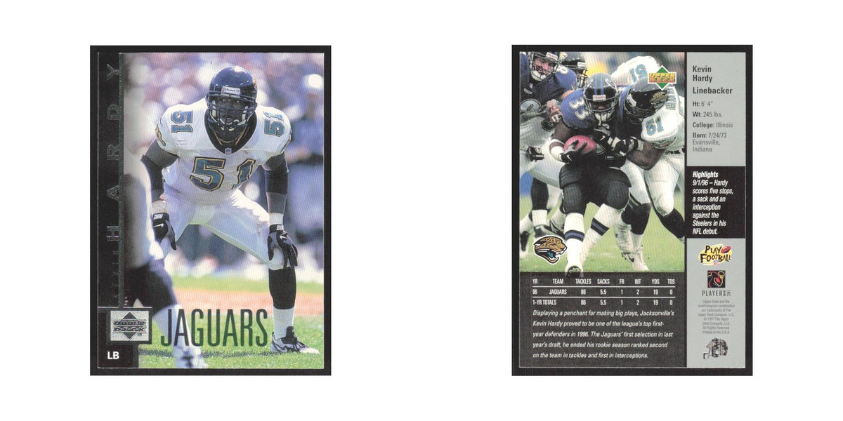 1997 Upper Deck Kevin Hardy Jaguars #188