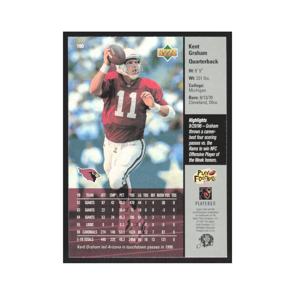 1997 Upper Deck Kent Graham Cardinals #100