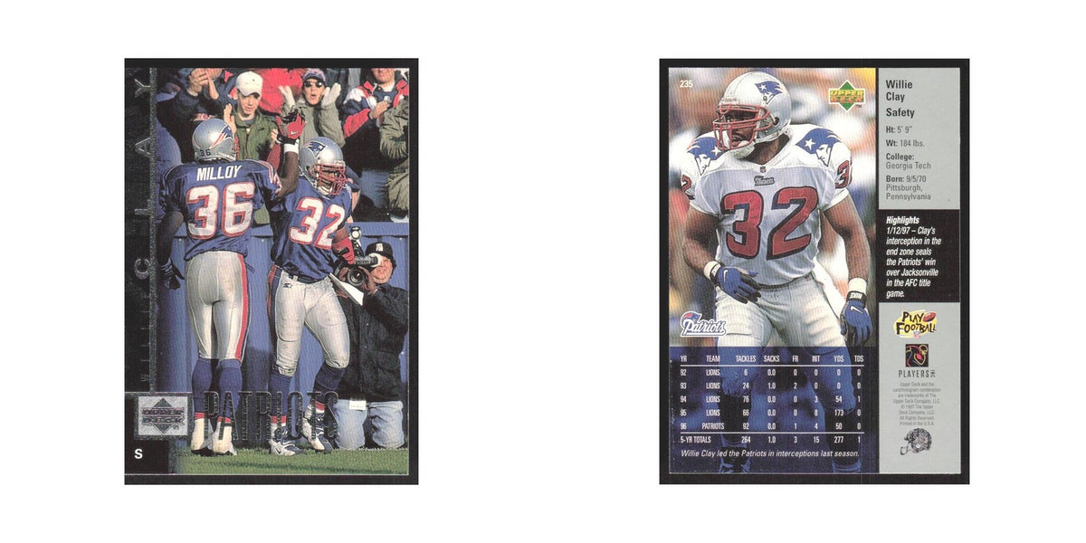 1997 Upper Deck Willie Clay Patriots #235
