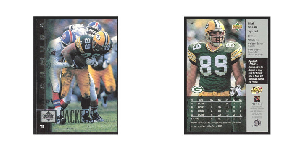 1997 Upper Deck Mark Chmura Packers #212