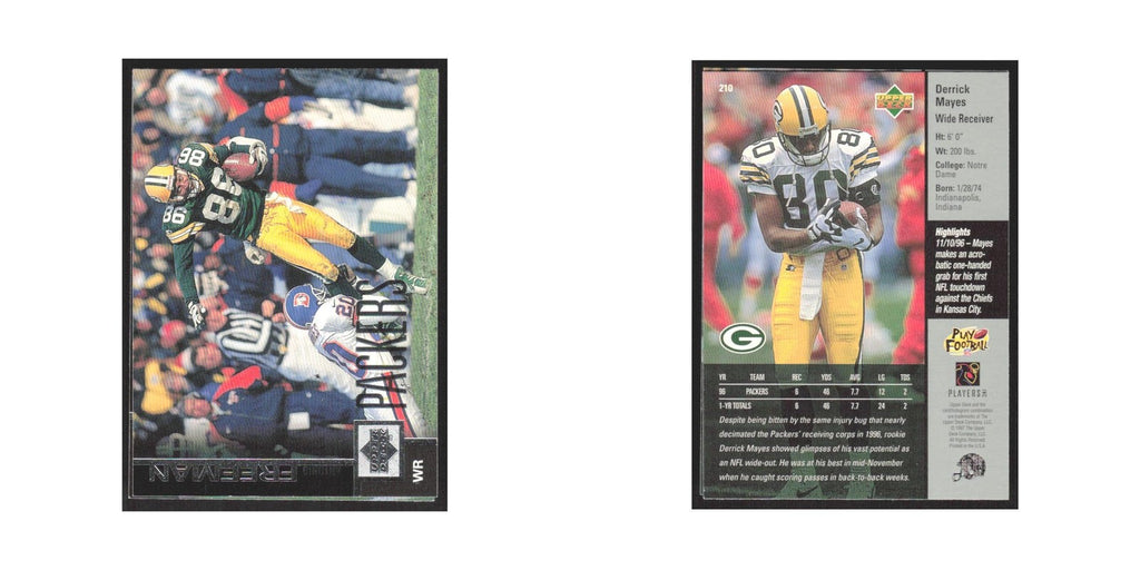 1997 Upper Deck Derrick Mayes Packers #210