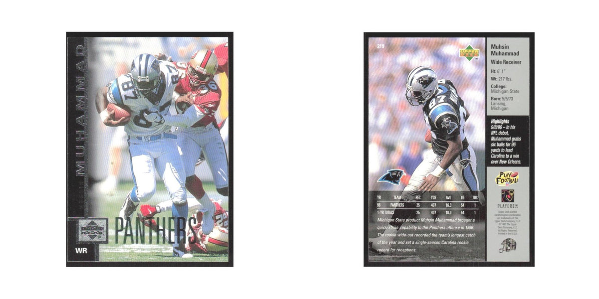 1997 Upper Deck Muhsin Muhammad Panthers #219