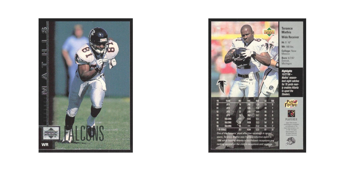 1997 Upper Deck Terance Mathis Falcons #162