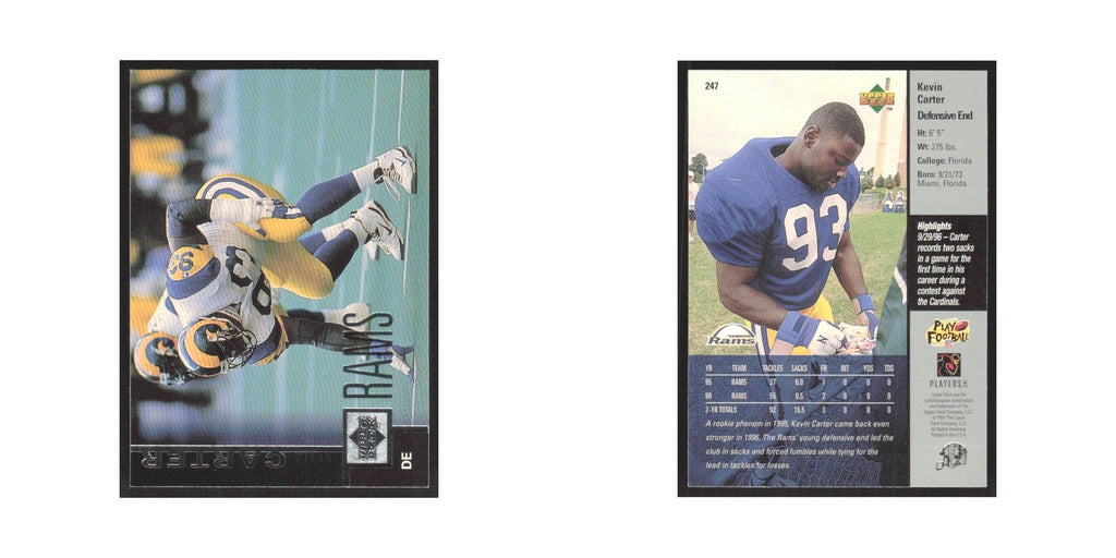 1997 Upper Deck Kevin Carter St. Louis Rams #247