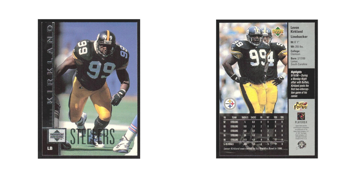 1997 Upper Deck Levon Kirkland Steelers #289