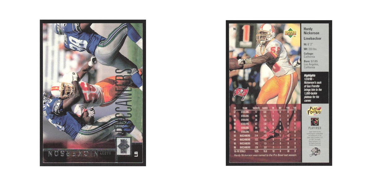 1997 Upper Deck Hardy Nickerson Buccaneers #96