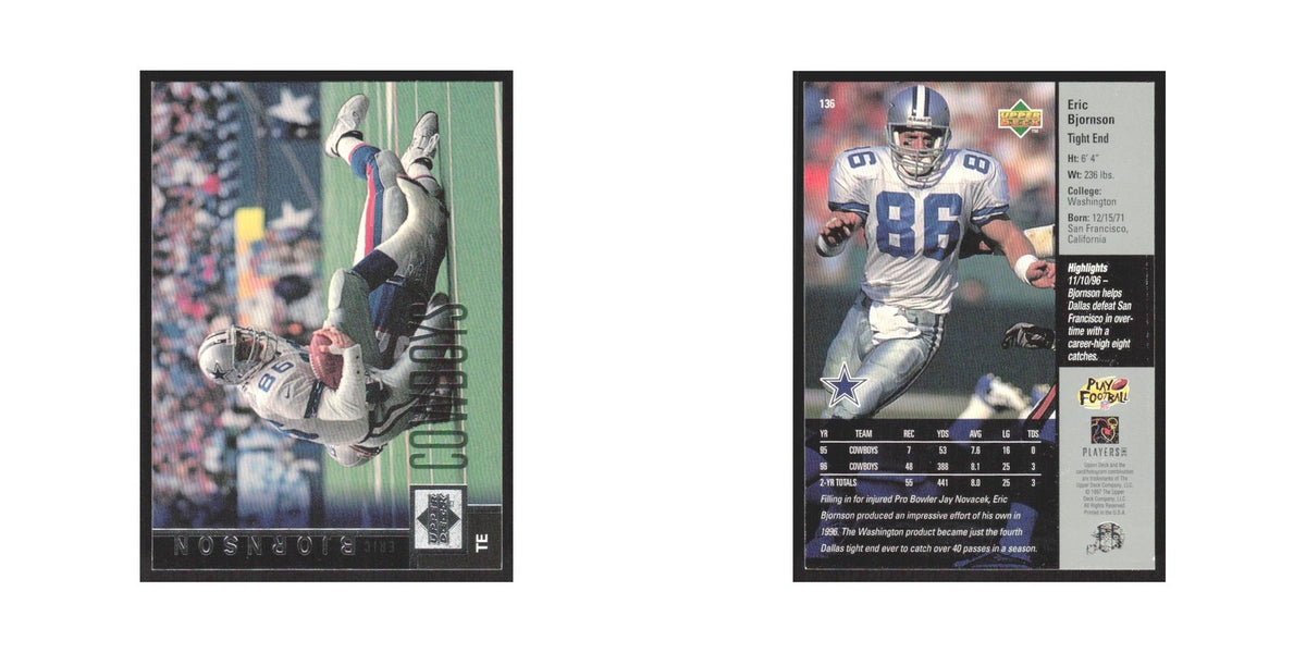 1997 Upper Deck Eric Bjornson Cowboys #136