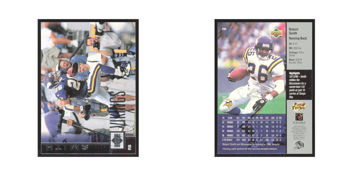 1997 Upper Deck Robert Smith Vikings #295