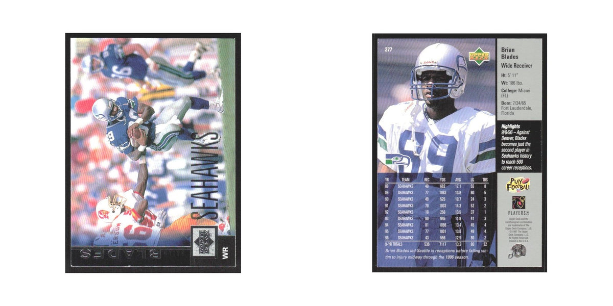 1997 Upper Deck Brian Blades Seahawks #277