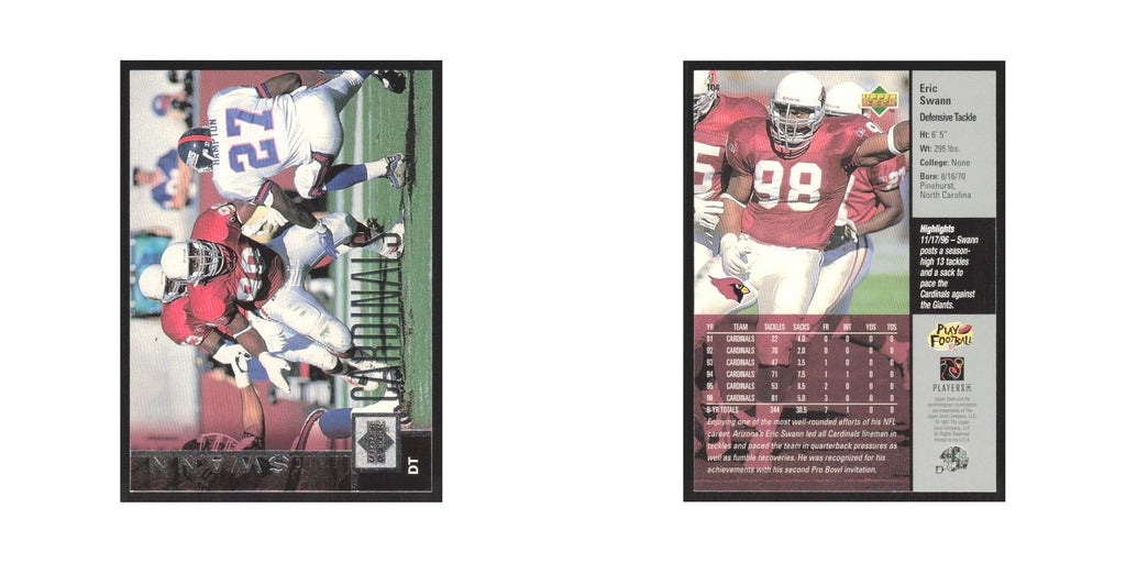 1997 Upper Deck Eric Swann Cardinals #104