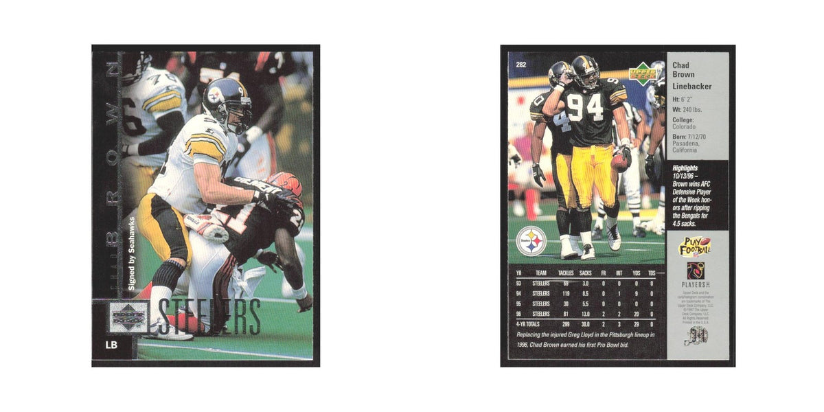 1997 Upper Deck Chad Brown Seahawks #282