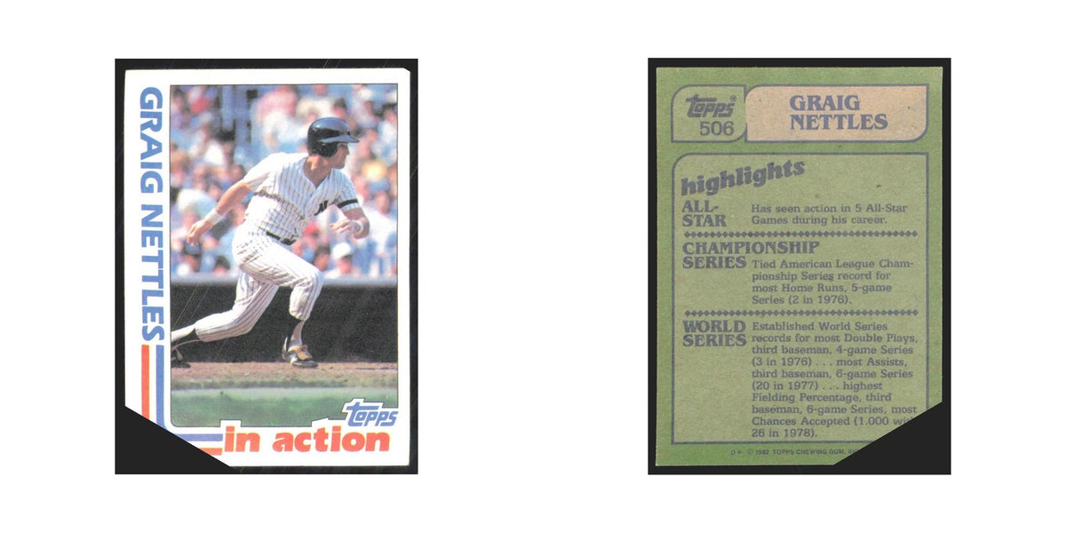 1982 Topps Graig Nettles Yankees #506
