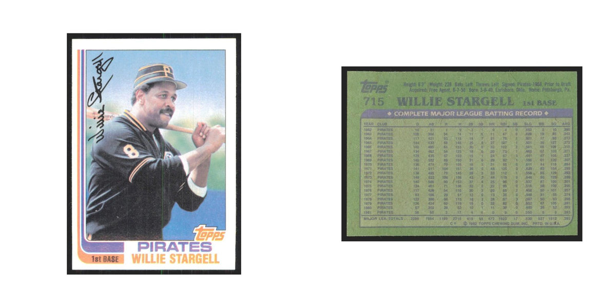 1982 Topps Willie Stargell Pirates #715