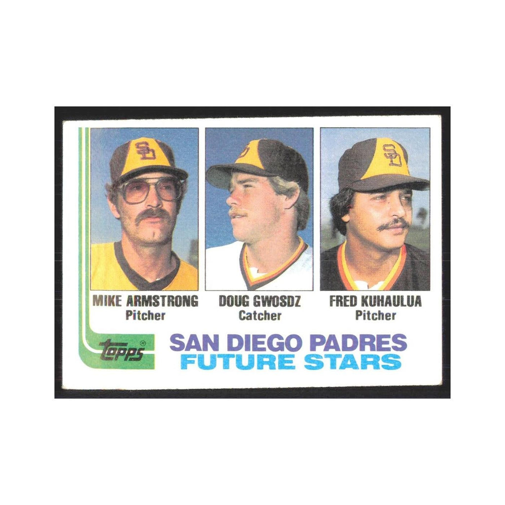 1982 Topps Mike Armstrong/Doug Gwosdz/Fred Kuhaulua Padres #731