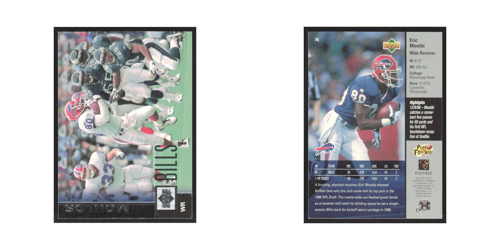 1997 Upper Deck Eric Moulds Bills #76