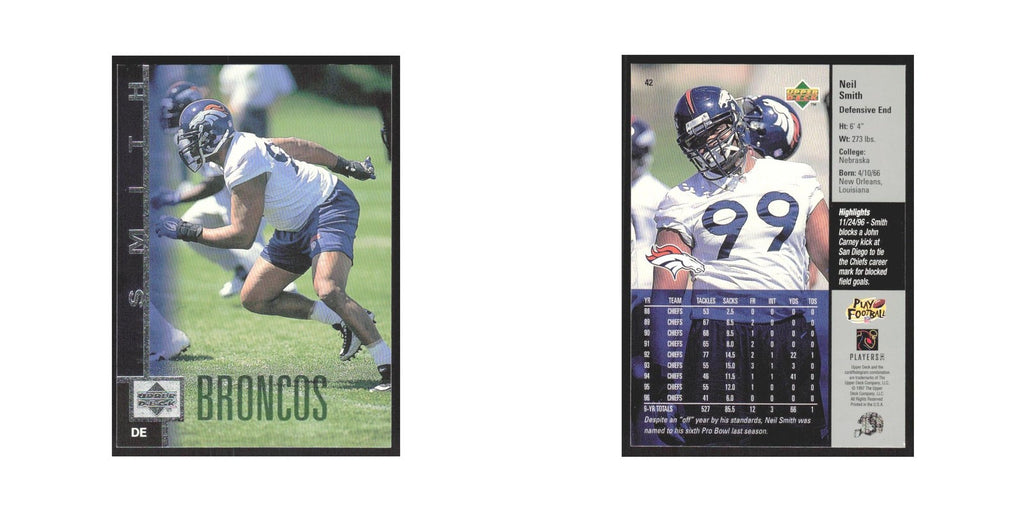 1997 Upper Deck Neil Smith Broncos #42