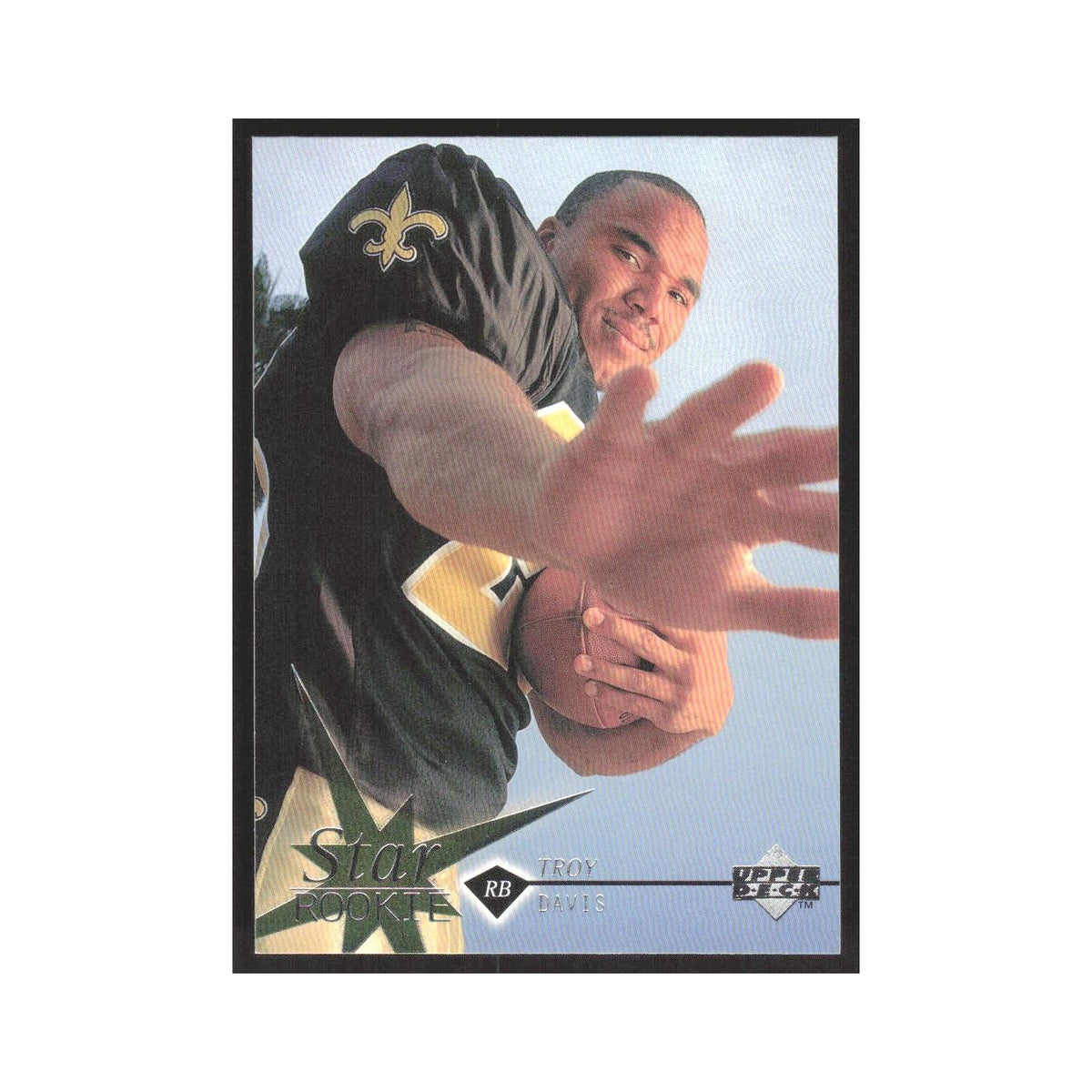 1997 Upper Deck Troy Davis RC Saints #23