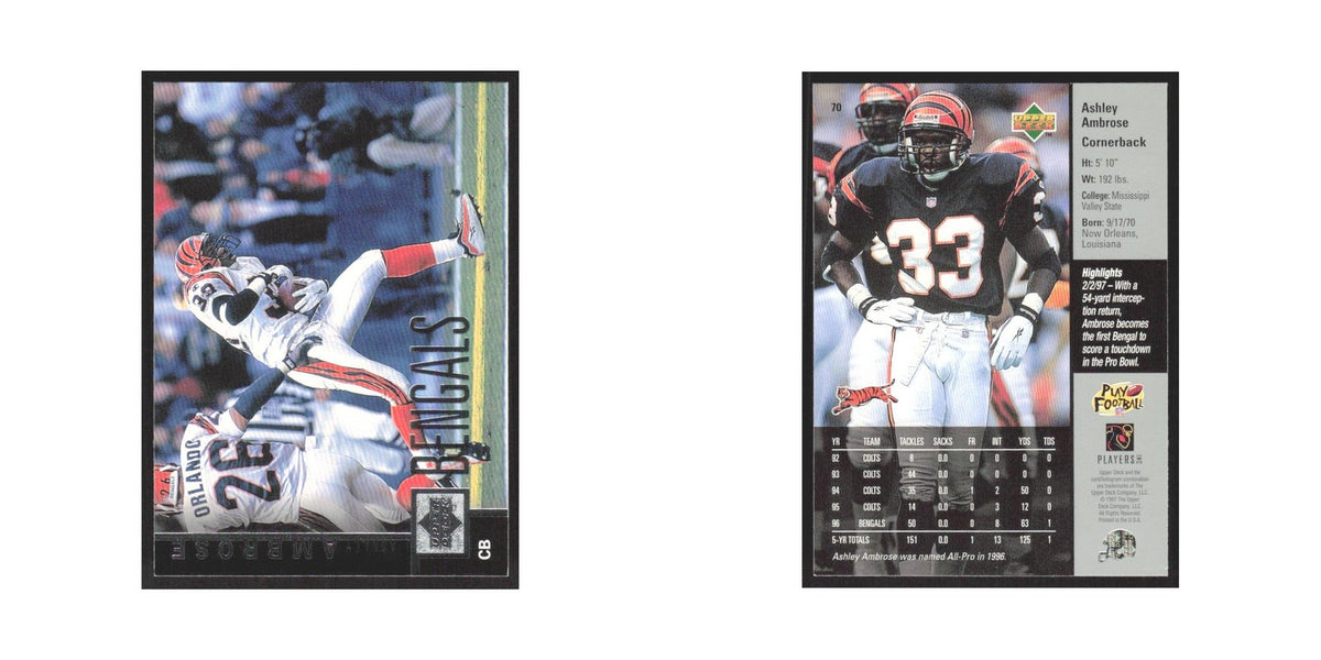 1997 Upper Deck Ashley Ambrose Bengals #70