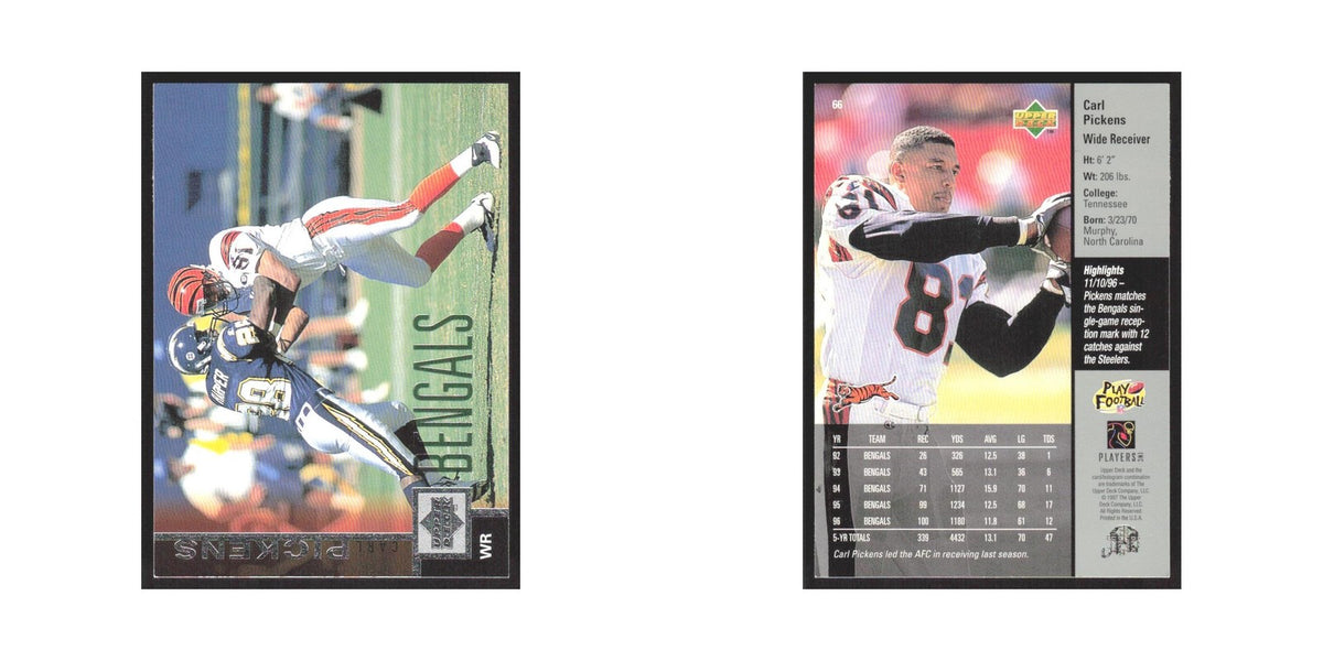 1997 Upper Deck Carl Pickens Bengals #66