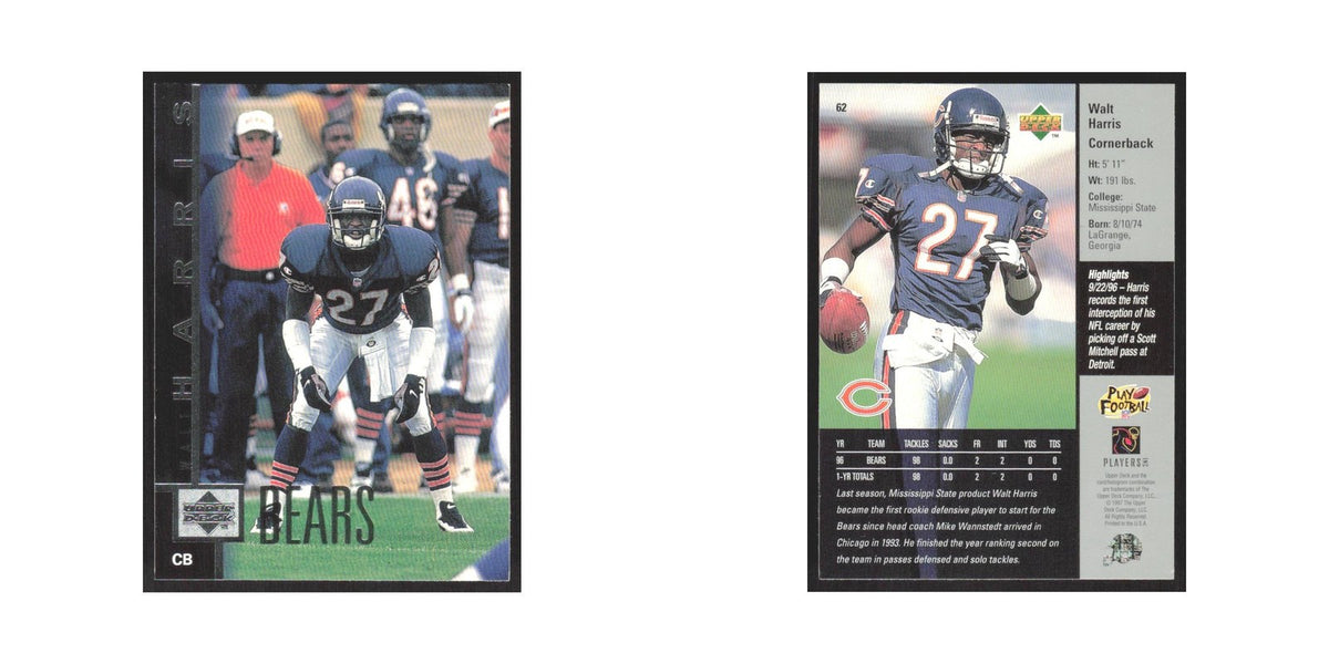 1997 Upper Deck Walt Harris Bears #62