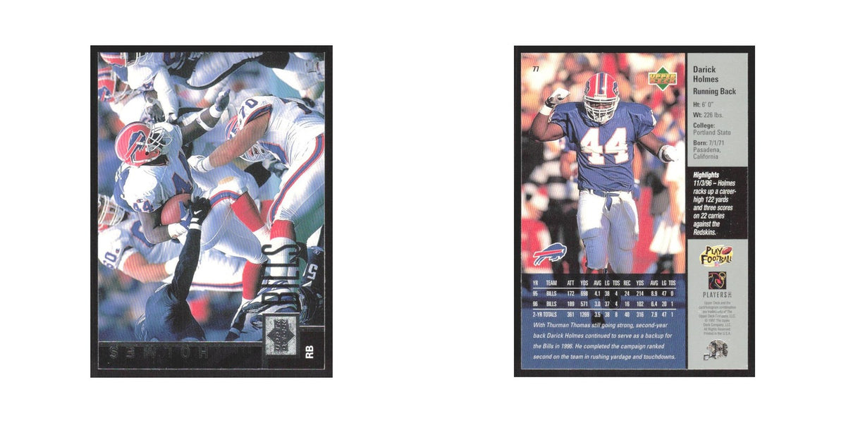 1997 Upper Deck Darick Holmes Bills #77