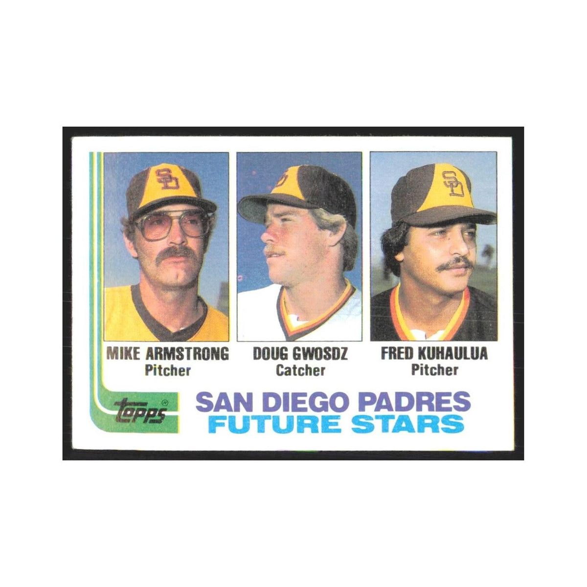 1982 Topps Mike Armstrong/Doug Gwosdz/Fred Kuhaulua Padres #731
