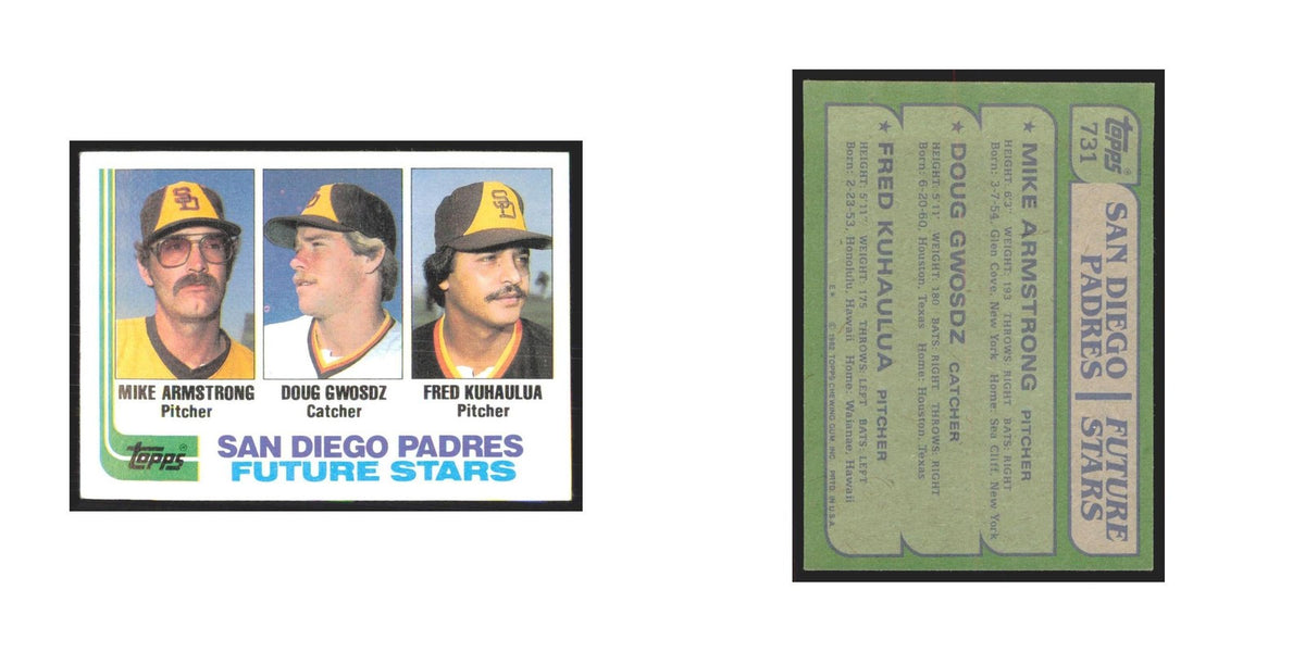 1982 Topps Mike Armstrong/Doug Gwosdz/Fred Kuhaulua Padres #731